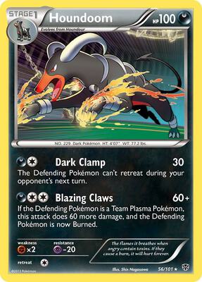 Houndoom card from Plasma Blast