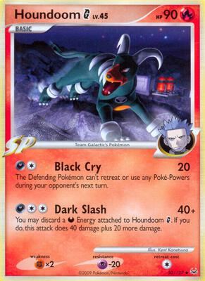 Houndoom G card from Platinum