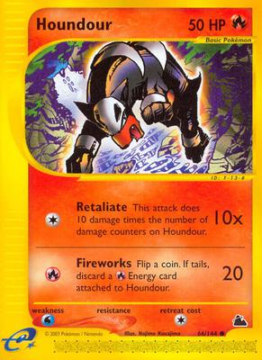 Houndour card from Skyridge