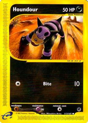 Houndour card from Expedition