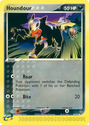 Houndour card from EX Dragon
