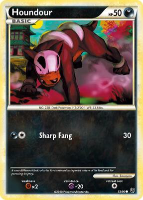 Houndour (53) card from Undaunted