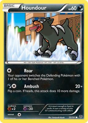Houndour card from Plasma Blast