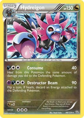 Hydreigon (98) card from Dragons Exalted