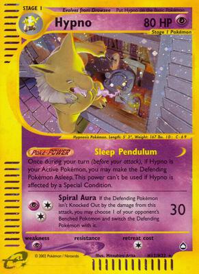 Hypno (H12) card from Aquapolis