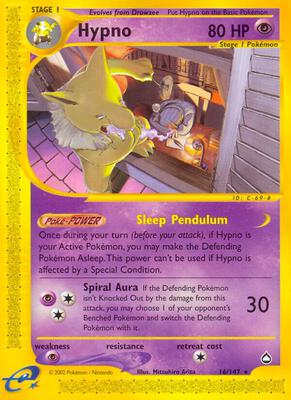 Hypno card from Aquapolis