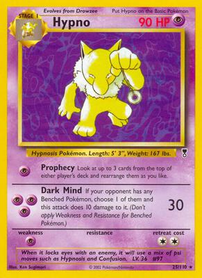 Hypno card from Legendary Collection