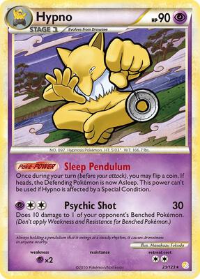 Hypno card from HeartGold SoulSilver