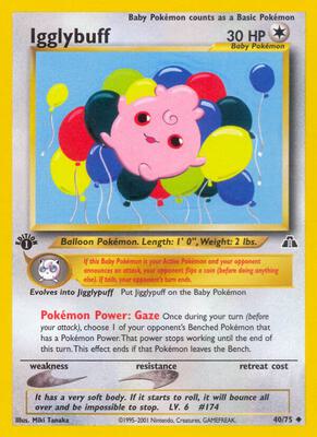 Igglybuff card from Neo Discovery