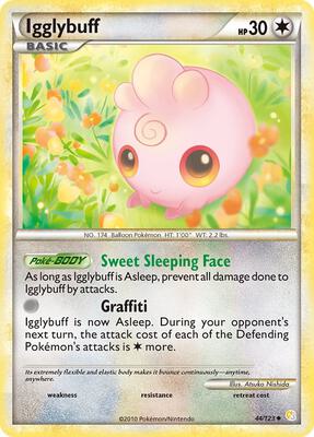 Igglybuff card from HeartGold SoulSilver