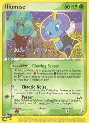 Illumise card from EX Sandstorm