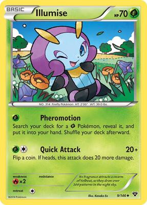 Illumise card from XY Base Set