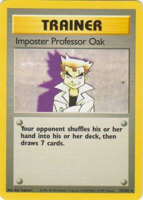 Imposter Professor Oak card from Base Set