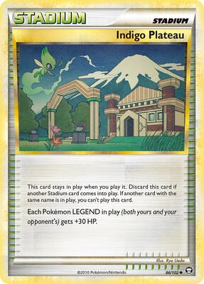 Indigo Plateau card from Triumphant