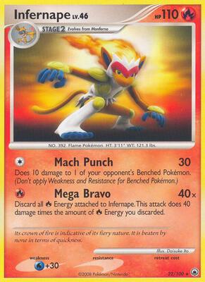 Infernape card from Majestic Dawn