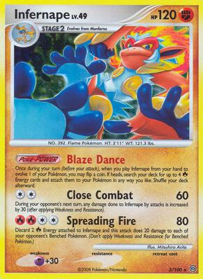 Infernape card from Stormfront