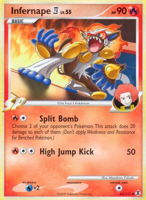 Infernape E4 card from Rising Rivals