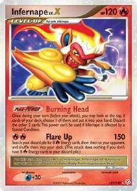 Infernape LV.X card from Diamond and Pearl