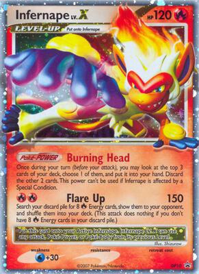 Infernape LV.X - DP10 card from Diamond and Pearl Promos