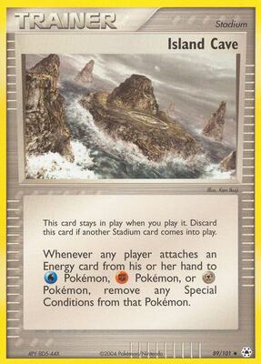 Island Cave card from EX Hidden Legends