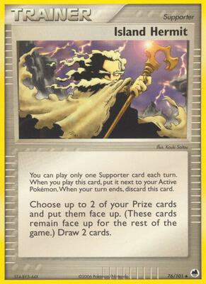Island Hermit card from EX Dragon Frontiers