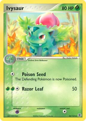 Ivysaur card from EX FireRed & LeafGreen
