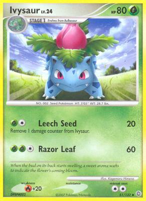 Ivysaur card from Secret Wonders