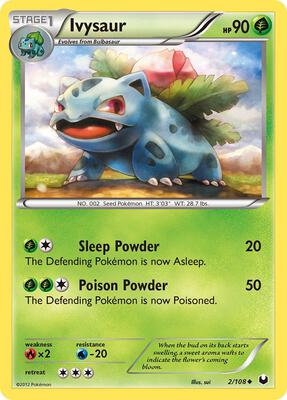 Ivysaur card from Dark Explorers