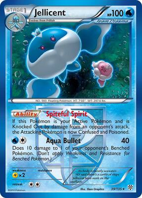 Jellicent (Team Plasma) card from Plasma Storm