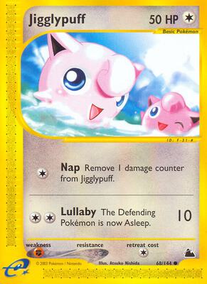 Jigglypuff card from Skyridge
