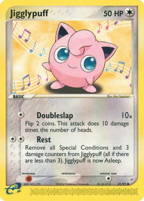 Jigglypuff card from EX Team Magma vs Team Aqua