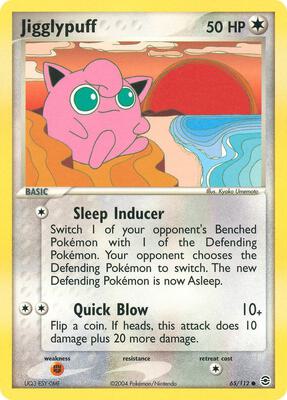 Jigglypuff card from EX FireRed & LeafGreen