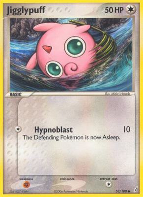 Jigglypuff card from EX Crystal Guardians
