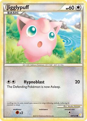 Jigglypuff card from HeartGold SoulSilver