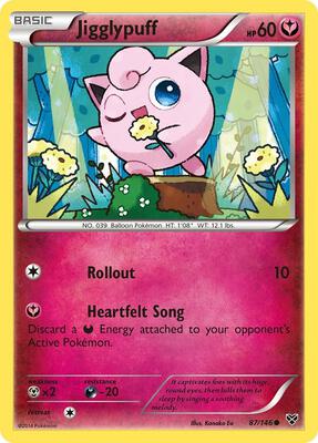 Jigglypuff (87) card from XY Base Set