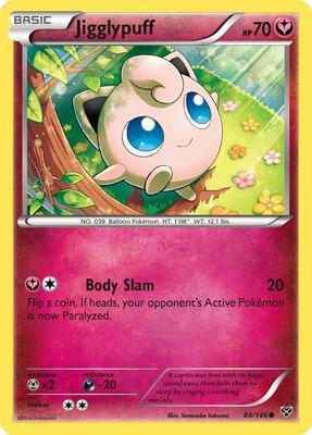 Jigglypuff (88) card from XY Base Set