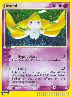 Jirachi card from EX Team Magma vs Team Aqua