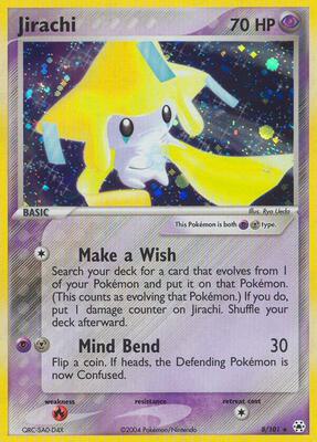 Jirachi card from EX Hidden Legends