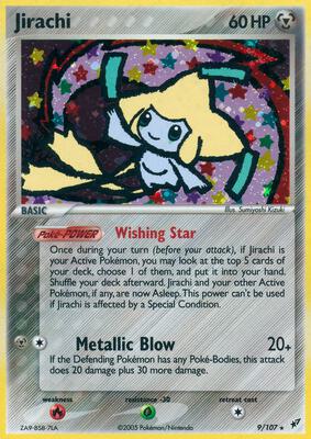 Jirachi card from EX Deoxys