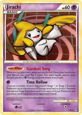 Jirachi card from Call of Legends