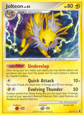 Jolteon card from Rising Rivals
