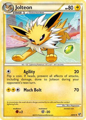 Jolteon card from Undaunted