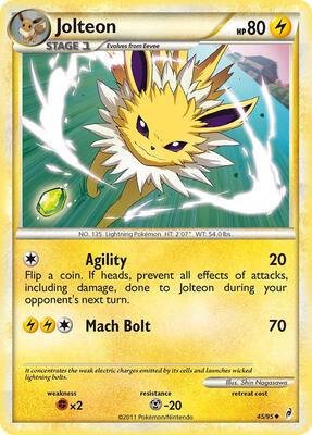 Jolteon card from Call of Legends