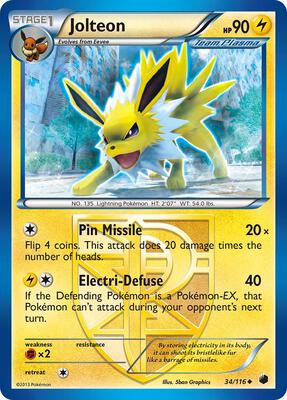 Jolteon (Team Plasma) card from Plasma Freeze