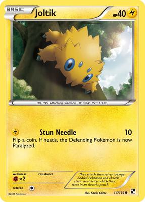 Joltik (44) card from Black and White