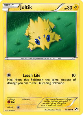 Joltik (45) card from Black and White