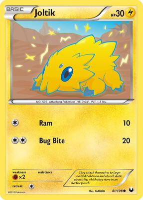 Joltik (41) card from Dark Explorers