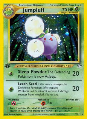 Jumpluff card from Neo Genesis
