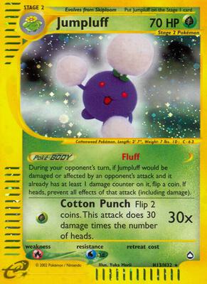 Jumpluff (H13) card from Aquapolis