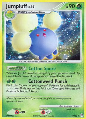 Jumpluff card from Secret Wonders